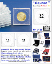 Coin Capsules Square 25mm