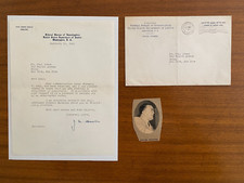 FBI Director J. Edgar Hoover Signed Letter with Watermark Seal US! See Photos