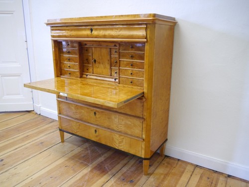 Biedermeier sekretär birke - sekretär,