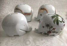 4 Spardosen Porzellan Drumbo