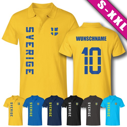 Schweden sverige polo shirt - schweden, polo-shirt