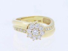 Brillanten Ring 585 Gelb Gold