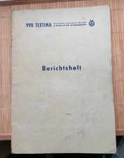 DDR Berichtsheft Lehrling Maschinenschlosser • VVB Textima 1950–1952 Ausbildung