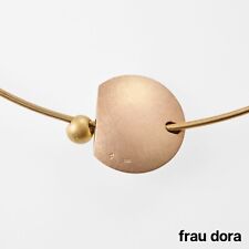 Bunz Schnur mit Anhänger Diskus & Stab zusätzliche Kugel 750/- Gelb-Roségold