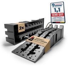 Auffahrrampe PKW - [2er Set] Rampe für Auto Wohnmobil SUV Hebebühne Autoheber