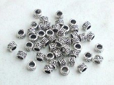20-50 Metallperlen Beads 4 x 3mm Zwischenperlen Spacer Schmuck Perlen Basteln