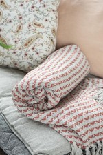 Plaid Strickdecke Sunset