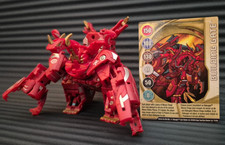 Bakugan Maxus Dragonoid 7 in 1 Komplettset Pyrus Vestroia + magnetische Karte 