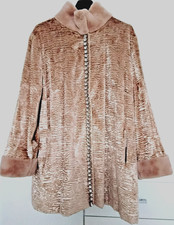 Alfredo Pauly  Gr. 50 Pelzimitat Luxus Webpelz Jacke, gold beige getragen