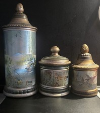 3 Antike Keramikdosen mit