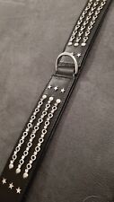 Halsband für große Hunde XL/XXL Lederhalsband Nieten, Strass, schwarz,neuwertig 