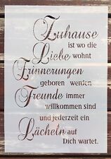 Shabby Chic Schablone Zuhause