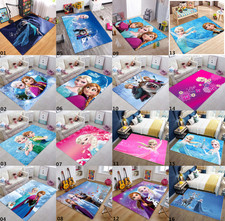 Anime Frozen 3D Mats Teppiche Anti-Skid Badezimmer Wohnzimmer Bodenmatten Carpet