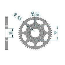 Stahl Kettenrad für Kymco