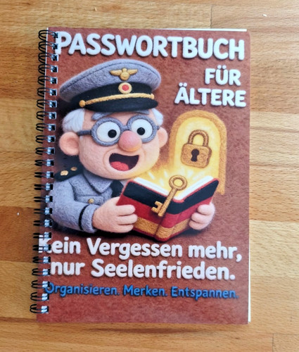 Passwortbuch für senioren - passwortbuch,