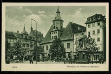 Ansichtskarte jena marktplatz - ansichtskarte, jena,