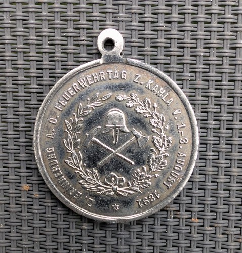 Medaille feuerwehrtag 1891 - medaille,