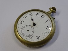 ALTE TASCHENUHR UHRWERK MIT