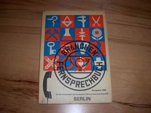 Ddr branchen fernsprechbuch - ddr, branchen-fernsprechbuch