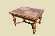 Großer Tisch ANTIK Gründerzeit Eiche Nuß Kulissentisch 126–333 Esstisch von 1880