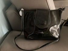 Etienne Aigner Lacktasche - Bodybag-  schwarz- Vintage