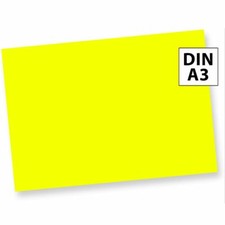 Briefpapier gelb 100 Blatt A3 Neonpapier Leuchtpapier DIN A4 neongelb