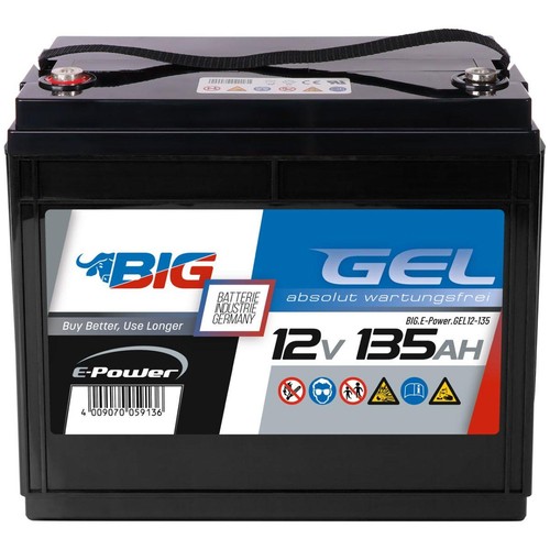 Big power gel 12v - 0%, 135ah