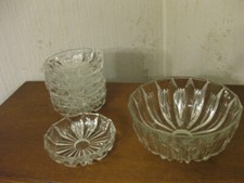 Bleikristall Service   Schüssel  6 Pudding/Kompott/Dessert/Salat Teller  Vintage