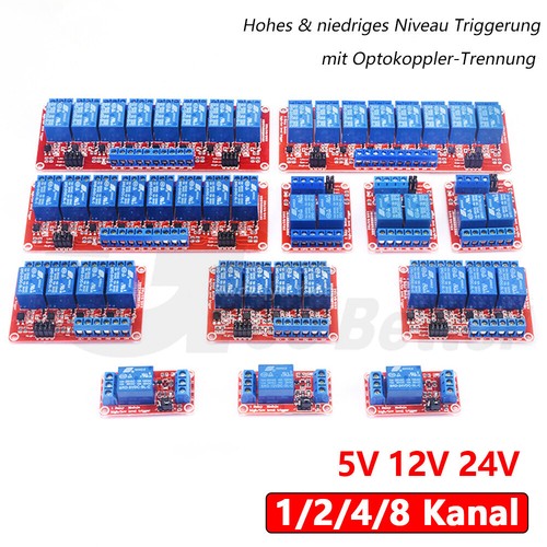 12v 24v relaiskarte - relaiskarte, 1/2/4/8