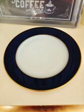 Villeroy&Boch, Kuchenteller Porzellan Manufaktur HeinrichKobaldblau und Goldrand