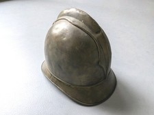 Alter Feuerwehrhelm Messinghelm ca 1900/1920, mit Ösen innen, ohne Gurt