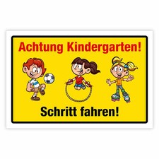 "Achtung Kindergarten Schritt