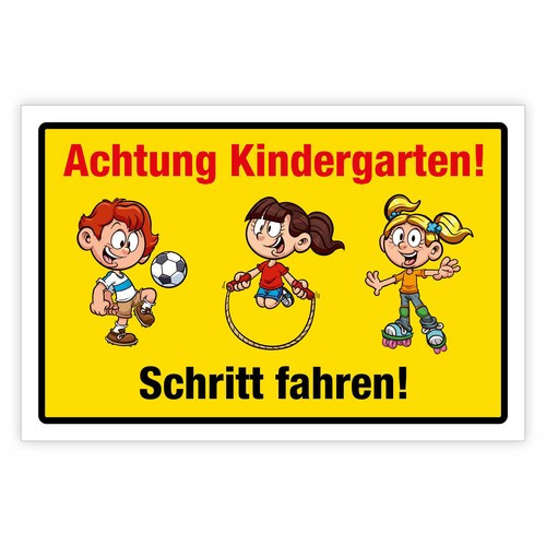 Achtung kindergarten schritt - "achtung,
