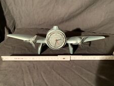 Sarsaparilla Streamline Tischuhr Flugzeug Art Deco 80er Jahre
