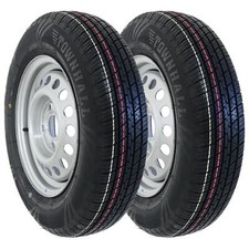 2x Komplettrad Anhänger 155/80R13 84N M+S Reifen Felge 4x100 4Jx13 ET30 LL