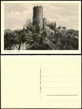 Ansichtskarte Kohren-Sahlis Burgruine Turm 1925