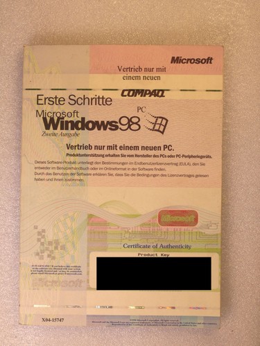 Microsoft windows zweite - microsoft, 98