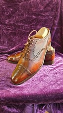 Herren Schuhe " Tricker's "  Gr. 44 ( 10,5 ) Kensingon Braun Leder