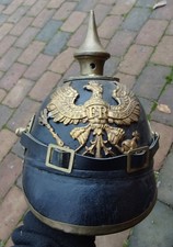 alte Haube Helm   Feuerwehr