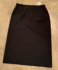 schwarzer Midi Rock Bleistift