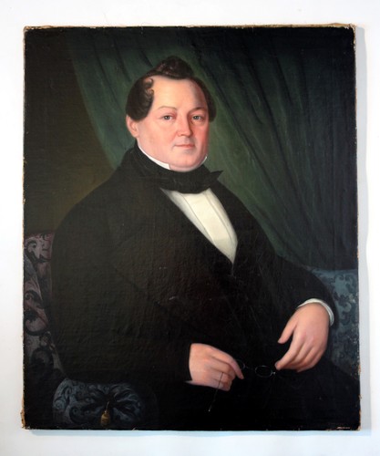 Großes biedermeier portrait - großes,