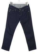 G-STAR Midge Straight Jeans Damen W28/~L29* Reißverschluss Taschen Denim Blau