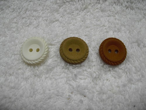 Knöpfe 15mm creme - knöpfe,