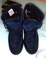 Stiefeletten Dunkelblau GR.36 Echtleder Gefüttert, Top Zustand