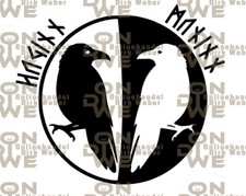 Aufkleber "Huginn & Muninn" 