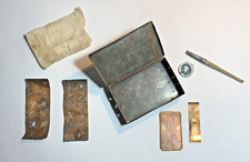 Schablonen zur Wäschestickerei um 1900 ABC Zahlen 0-9 "AH"Farbe Pinsel Anleitung