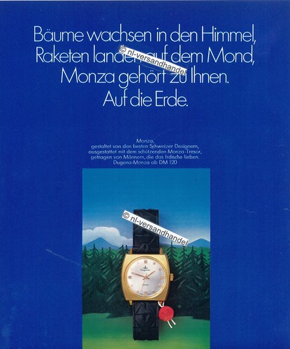 Dugena-Monza-1970-Reklame-Werb