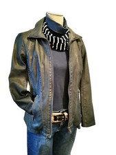 Coole Biker Jacke in Kunstleder Optik Gr.38