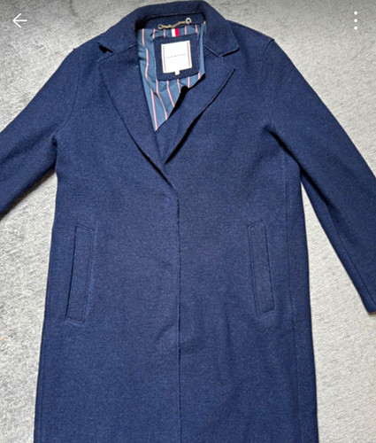 Hilfiger damen mantel blau - hilfiger,