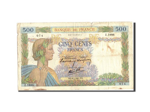 Geldschein frankreich 500 - geldschein,, frankreich,